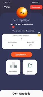 Sorteador rifas, números e + android App screenshot 2